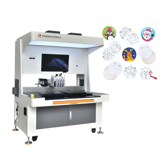 4-Color Enamel Pin Badge Filling Machine – High Precision with Advanced Technology for Artisan and Industrial Production